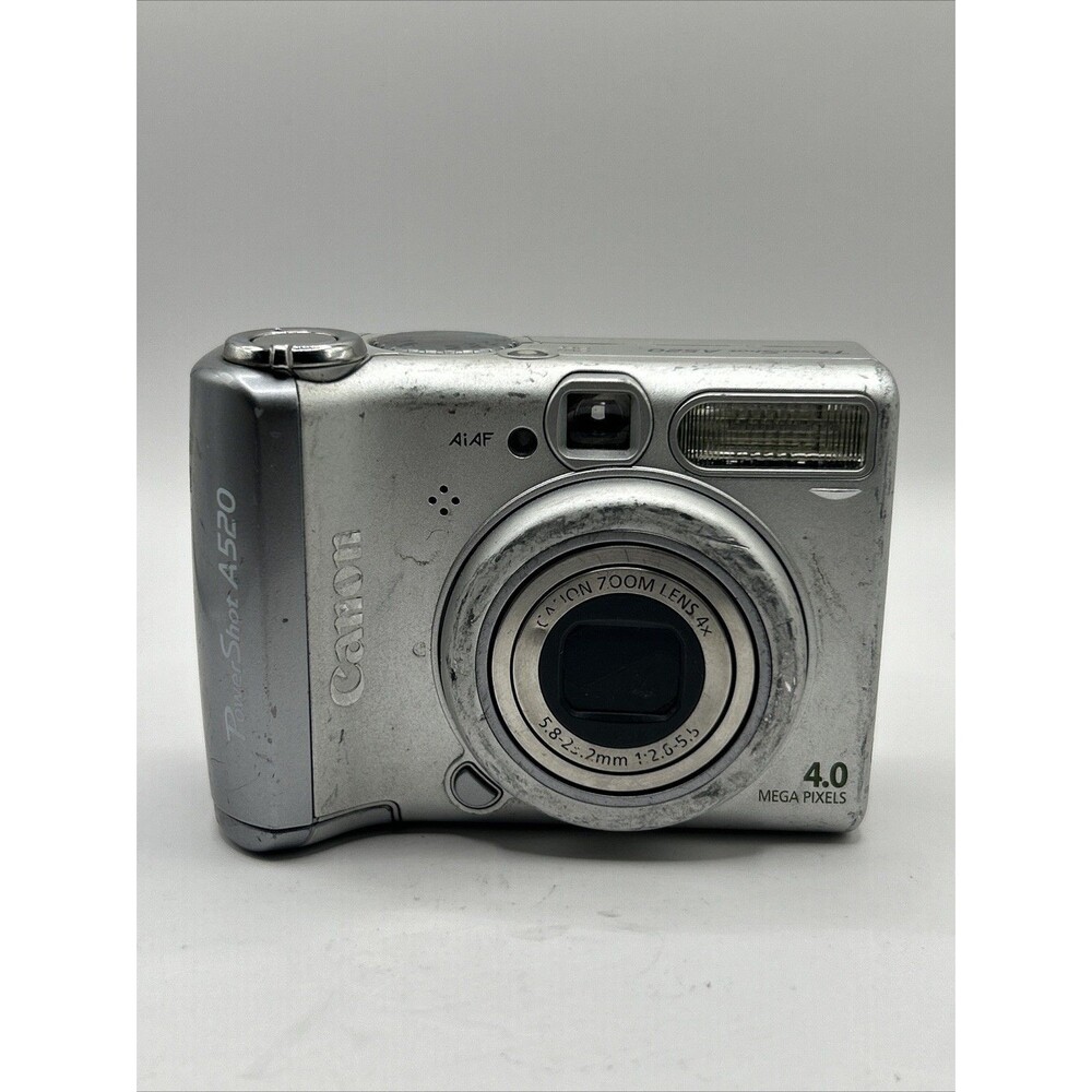 Canon PowerShot A520 4.0MP Digital Camera Silver Camera Not Working